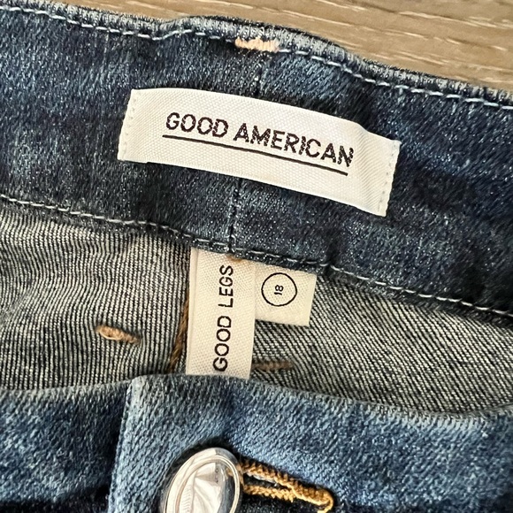 Good American Good Legs Skinny Blue Denim Jeans - Size 18 - Picture 2 of 7